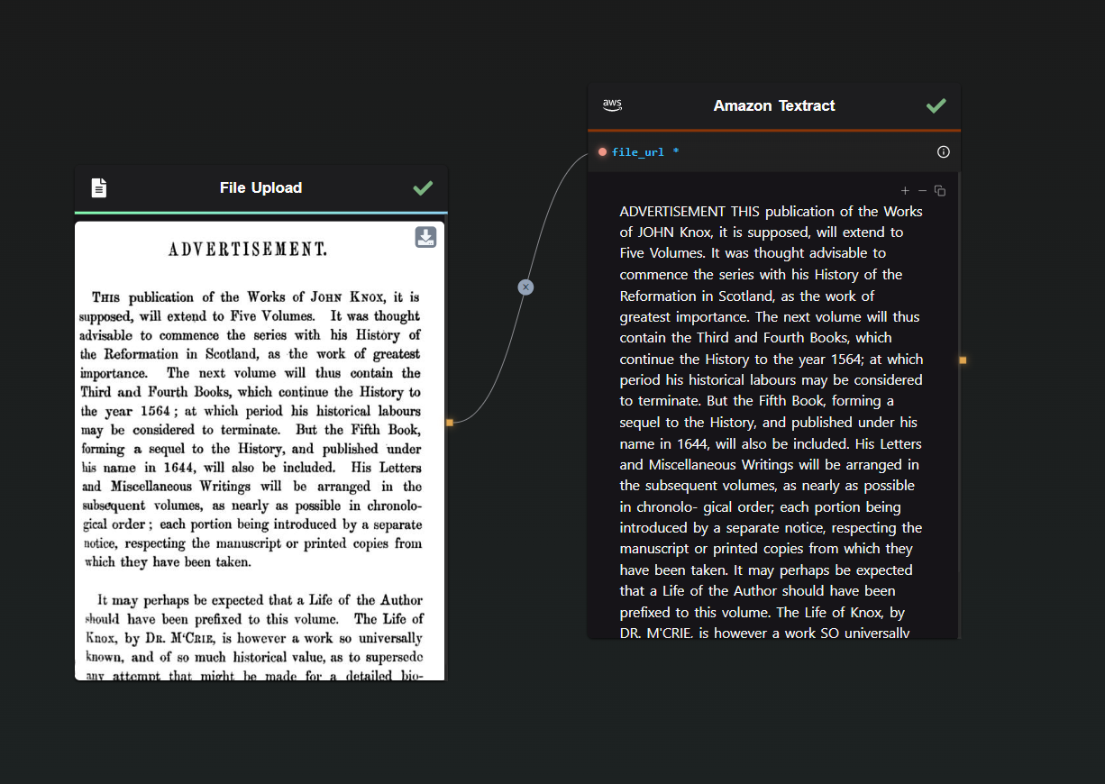 OCR Workflow with Amazon Textract