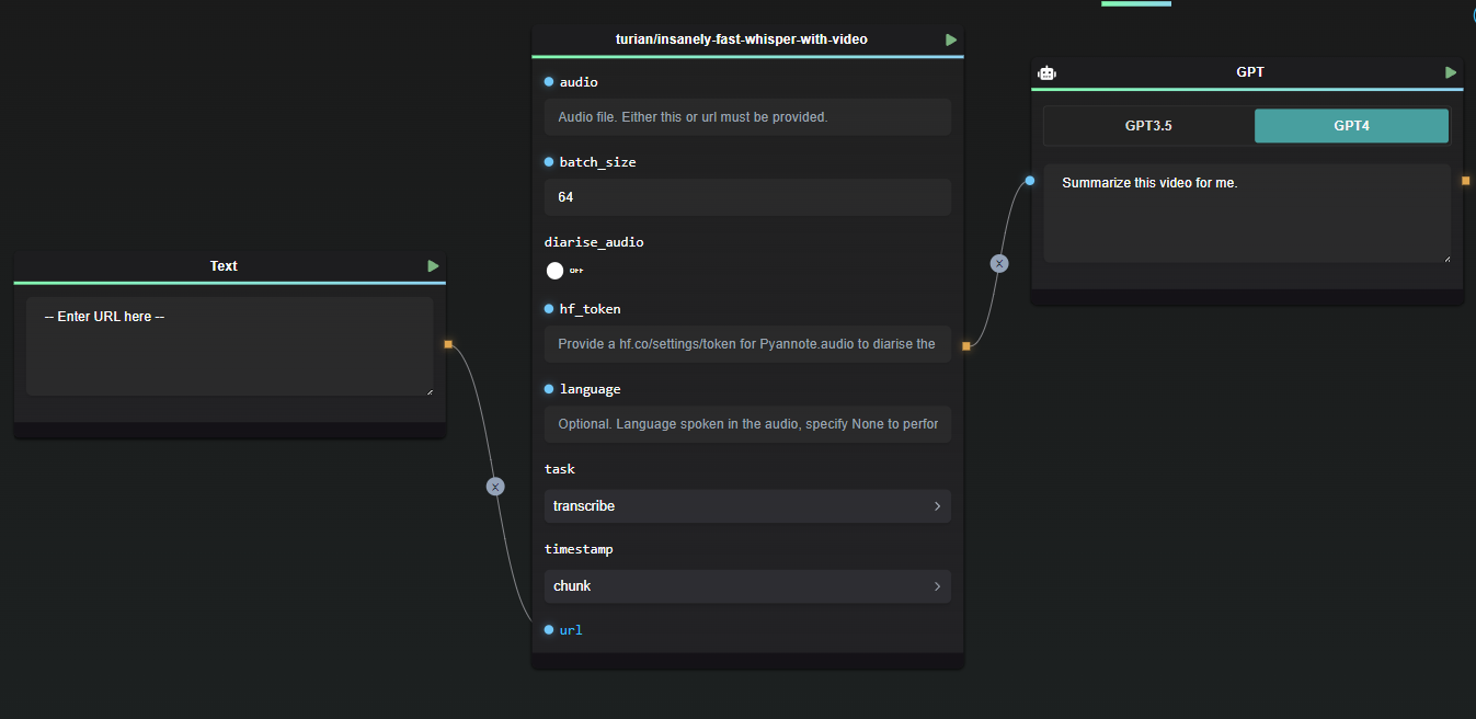 Advanced transcription with Whisper