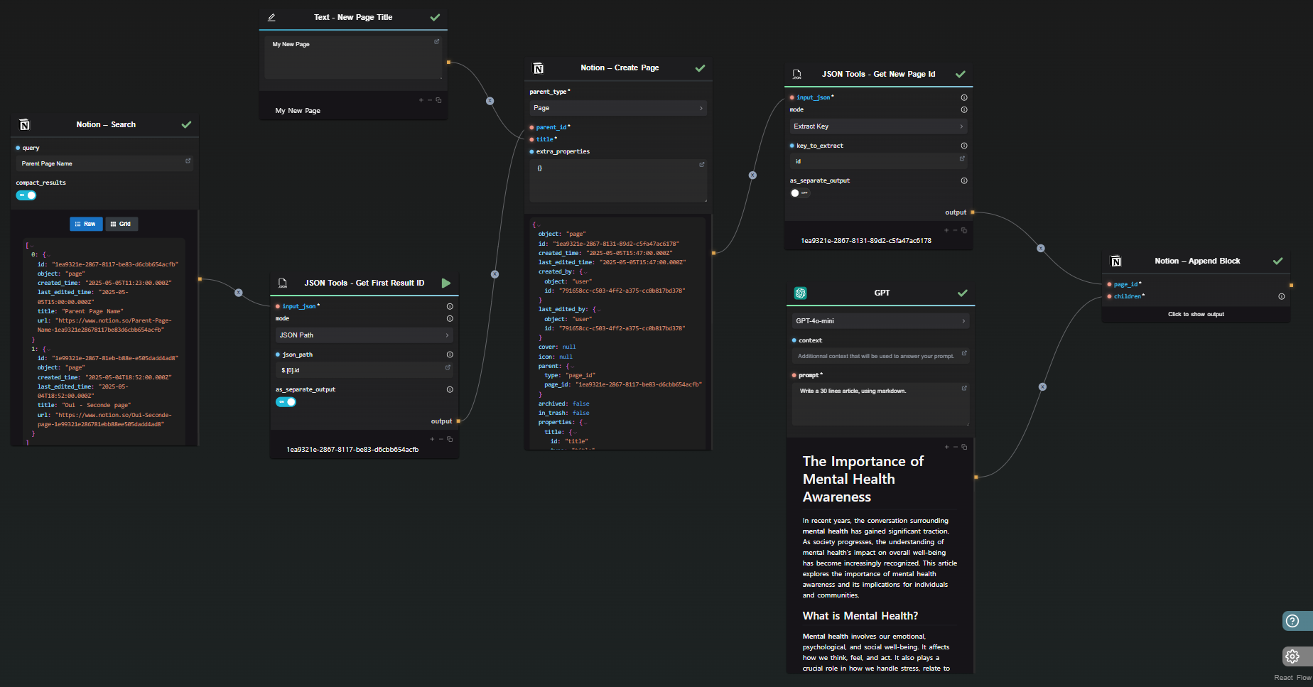 Search &amp; Generate Notion Page