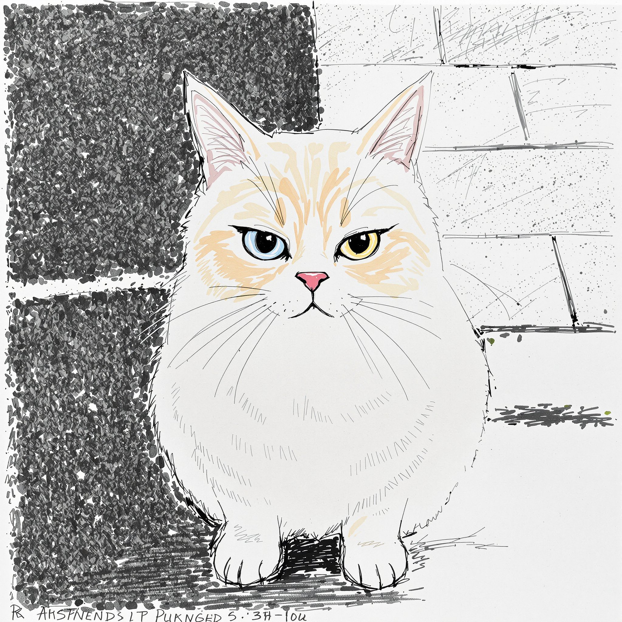 Template Restyling - FLUX 1.1 Pro Ultra - Transform Your Images with AI - cat anime artwork